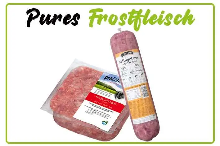 Pures BARF Frostfleisch für Hunde