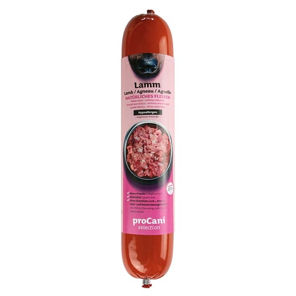 proCani selection BARF-Kochwürste mit hypoallergenem Lammfleisch - 400g