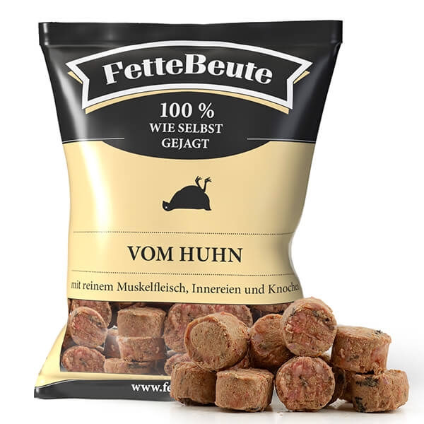 FetteBeute Huhn Komplettmenü Nuggets für Hunde