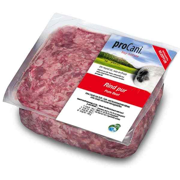 proCani buy nature BARF Frostfleisch fuer Hunde - Rind pur Frischfutter