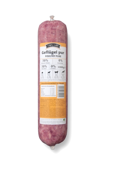 simple BARF Geflügel Pur 1000g