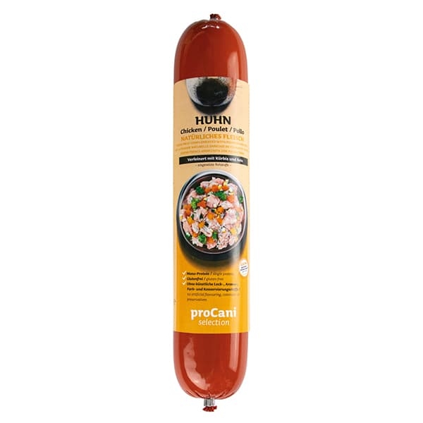 proCani selection BARF-Kochwurst Huhn-Menü mit Kürbis - 400g